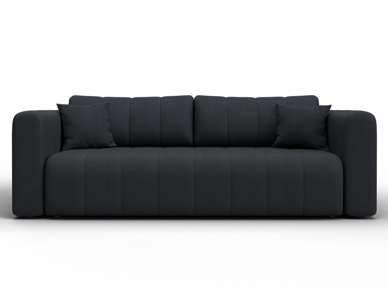 Диван прямой Лига-062 НПБ, Замша, JOLY 16 темно-серый