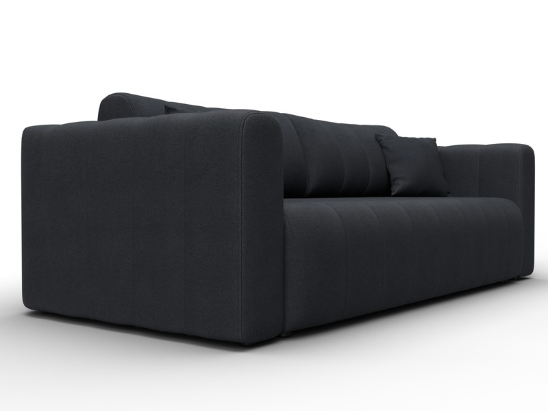 Диван прямой Лига-062 НПБ, Замша, JOLY 16 темно-серый