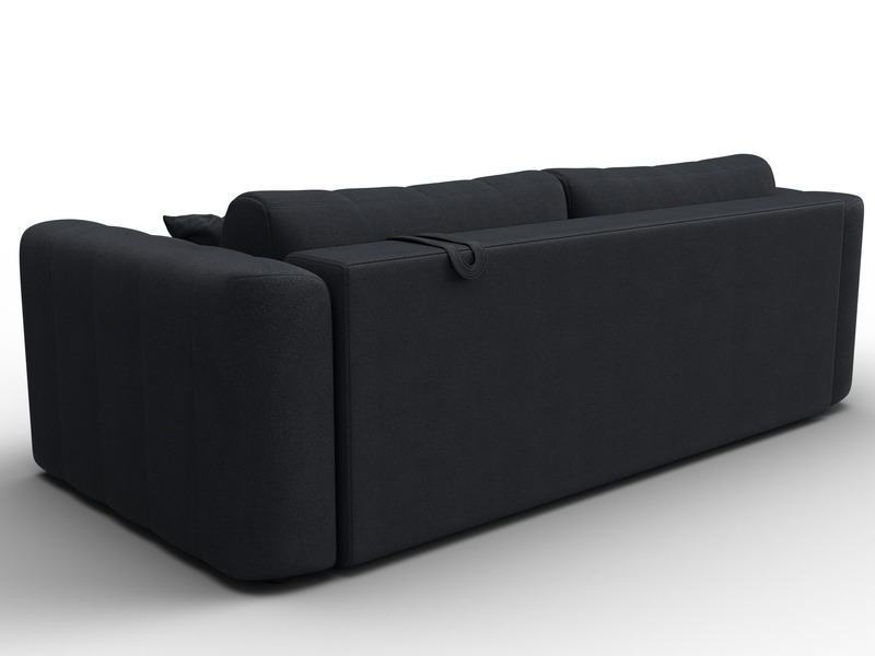 Диван прямой Лига-062 НПБ, Замша, JOLY 16 темно-серый