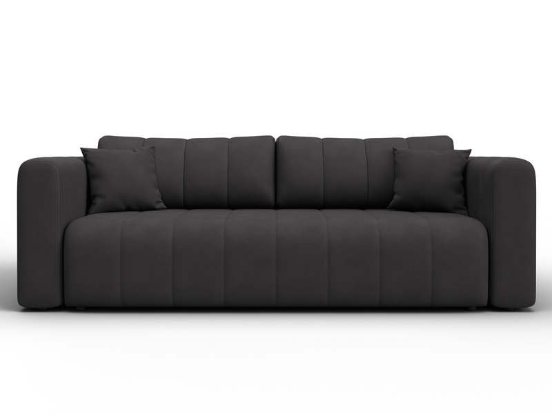 Диван прямой Лига-062 НПБ, Замша, JOLY 08 коричневый