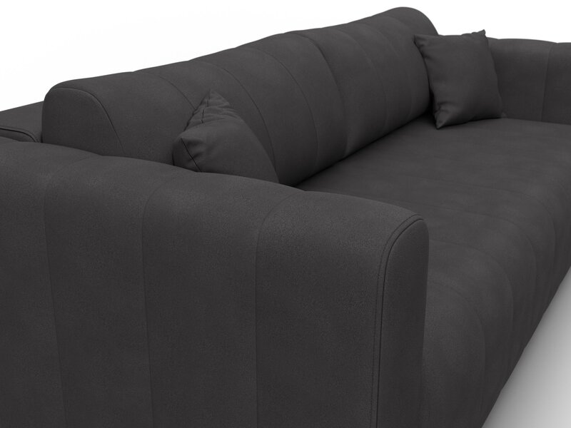 Диван прямой Лига-062 НПБ, Замша, JOLY 08 коричневый