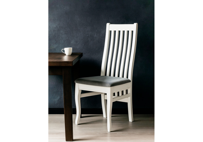 Стул деревянный, Арлет белый / tenerife stone