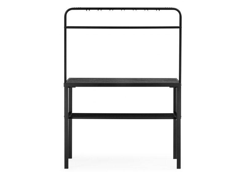 Барный стол, Сари 120х50х171 дпк графит / черный