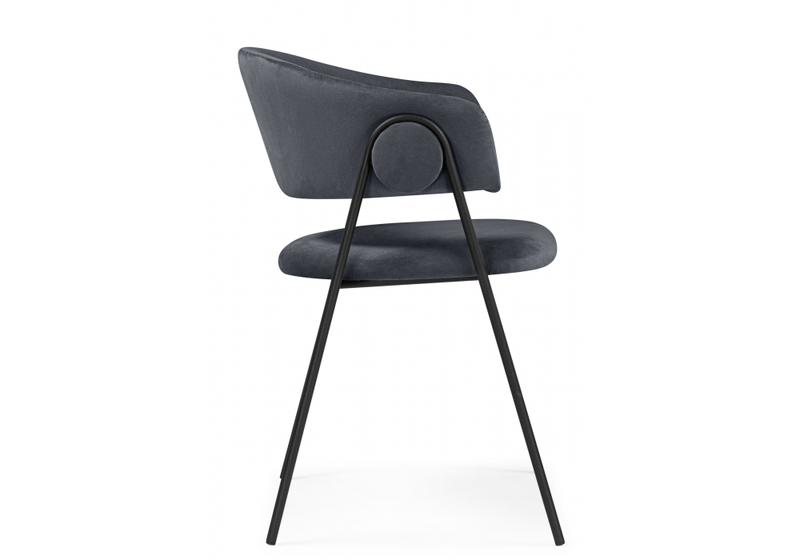 Стул на металлокаркасе, Криспиан темно-серый / черный