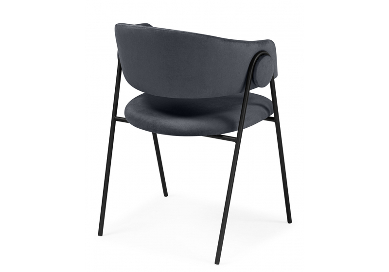 Стул на металлокаркасе, Криспиан темно-серый / черный