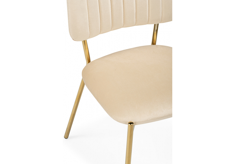 Стул на металлокаркасе, Armond beige / gold