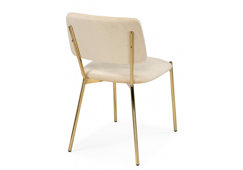 Стул на металлокаркасе, Armond beige / gold