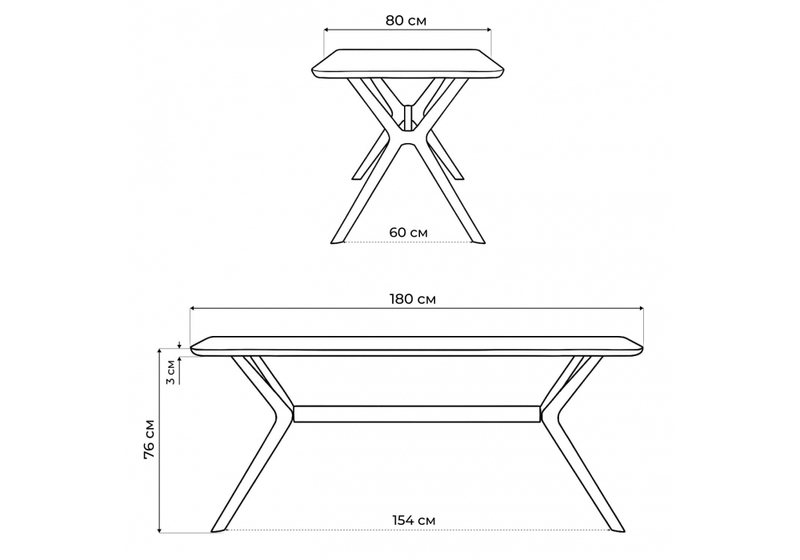 Керамический стол, Unika 180x80 белый спеченный камень / светлое дерево