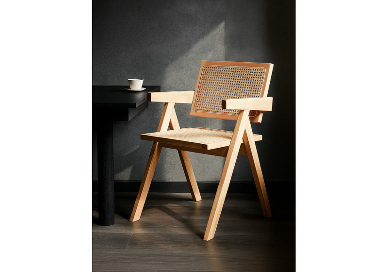 Стул деревянный, Rattan wood