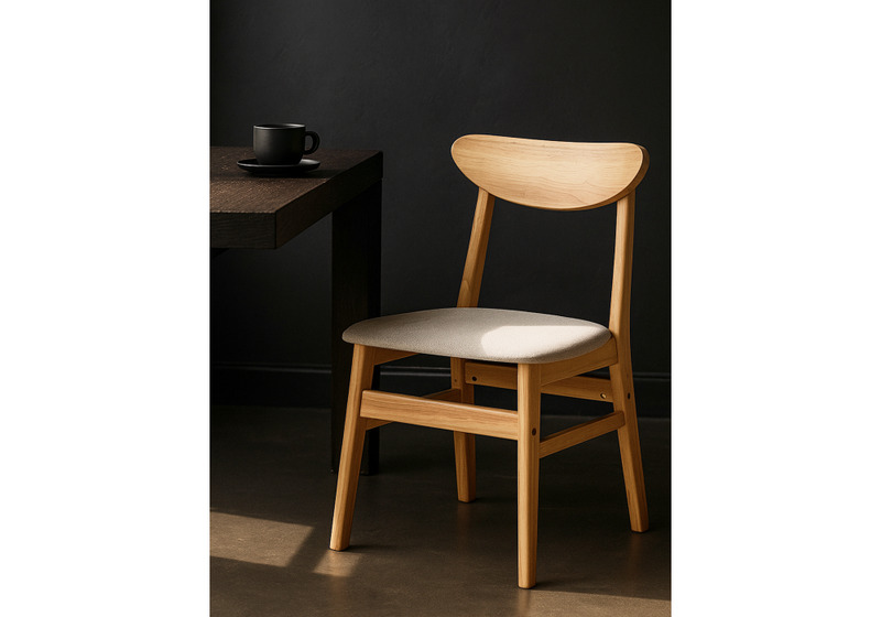 Стул деревянный, Okava wood / beige