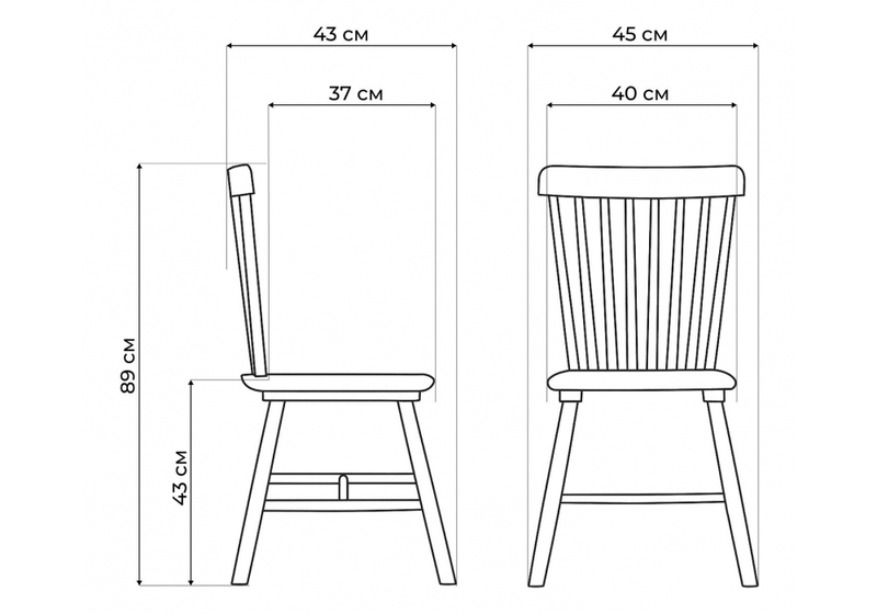 Стул деревянный, Sparta wood