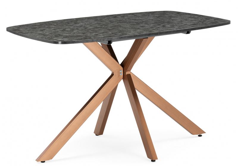 Стол деревянный, Кортез 116(160)x77 раздвижной малави / медь