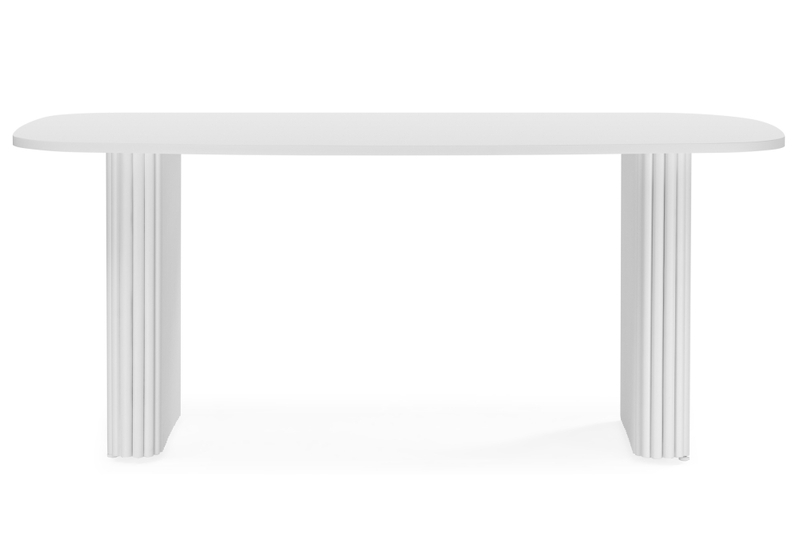 Стол деревянный, Бавария B 180 х 90 белая пленка шагрень / белый