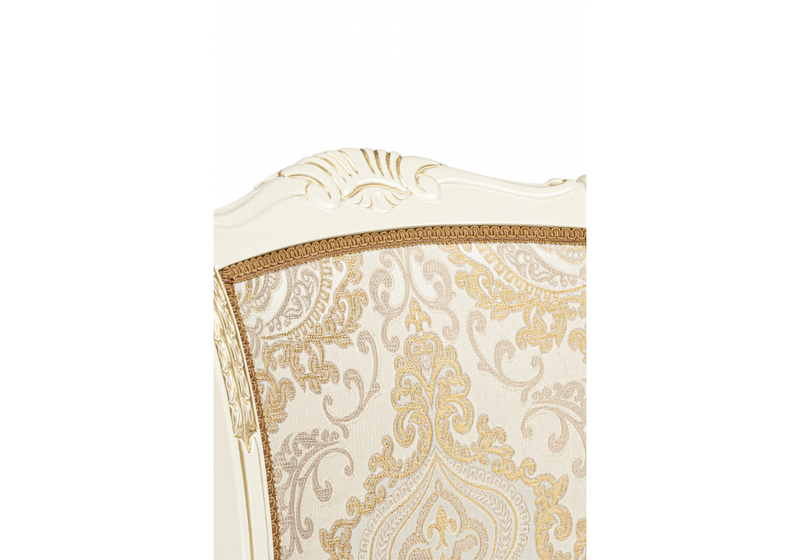 Стул деревянный, Керия слоновая кость / золото патина