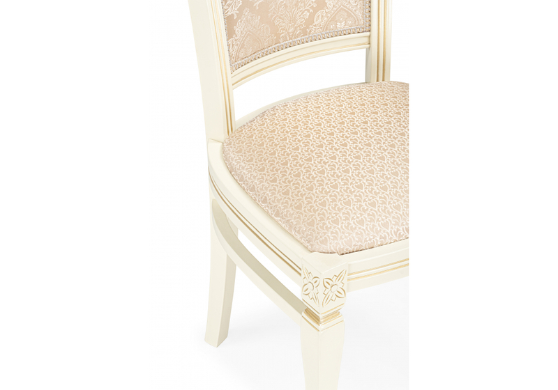 Стул деревянный, Mariano линур блекл комби / слоновая кость