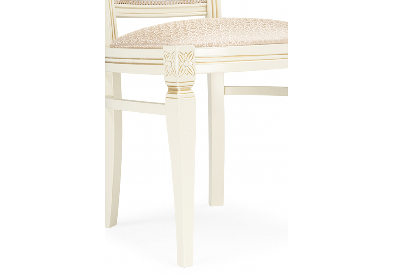 Стул деревянный, Mariano линур блекл комби / слоновая кость