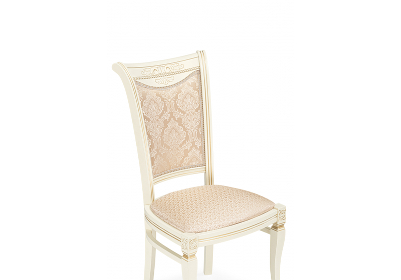 Стул деревянный, Mariano линур блекл комби / слоновая кость