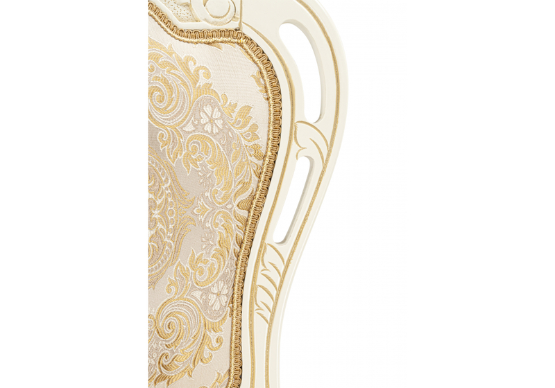 Стул деревянный, Bronte молочный / патина