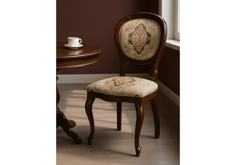 Стул деревянный, Adriano 082 вишня / без патины