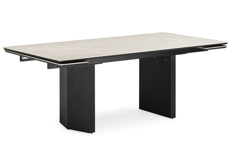 Керамический стол, Монерон 200x100 burberry bianco matt / черный