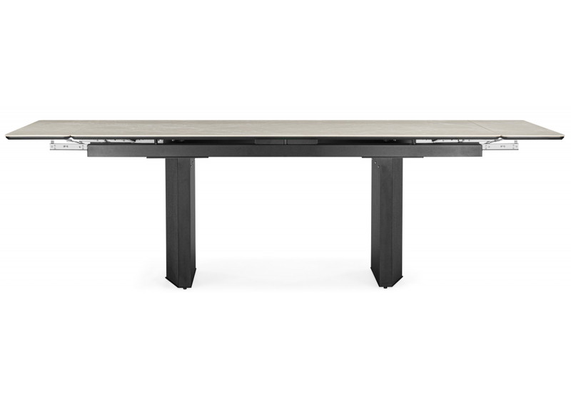 Керамический стол, Монерон 200x100 burberry bianco matt / черный