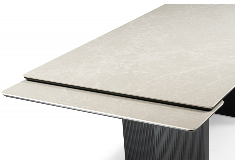 Керамический стол, Монерон 200x100 burberry bianco matt / черный