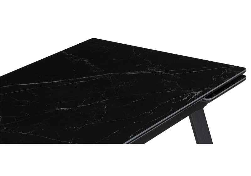 Керамический стол, Норман 120(180)х80 shakespeare black / черный