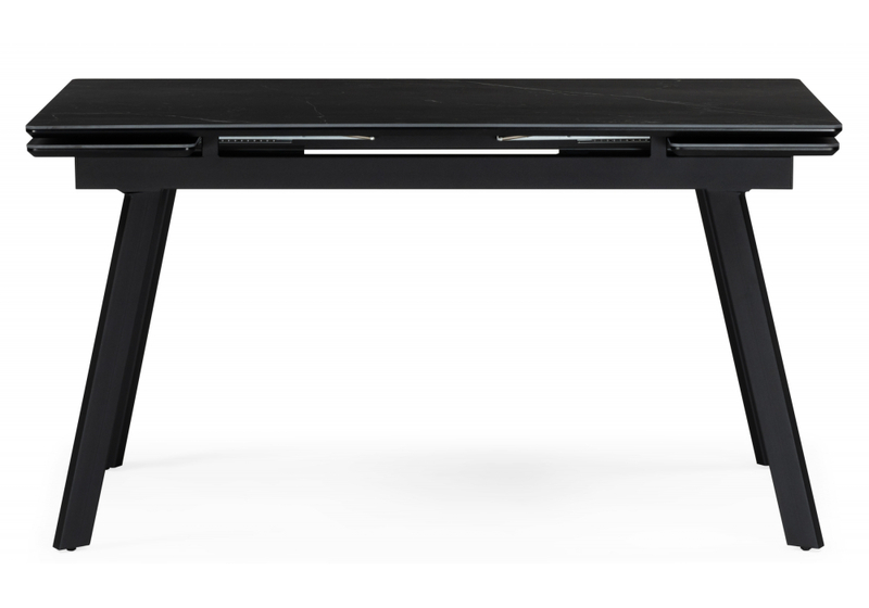 Керамический стол, Норман 120(180)х80 shakespeare black / черный