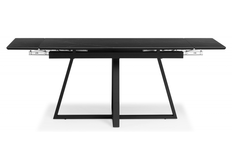 Керамический стол, Памелла 120(180)х80 shakespeare black / черный