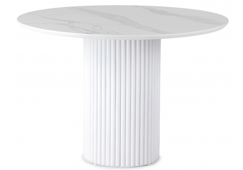 Керамический стол, Барел 110 patagonoa bianco repose / белый