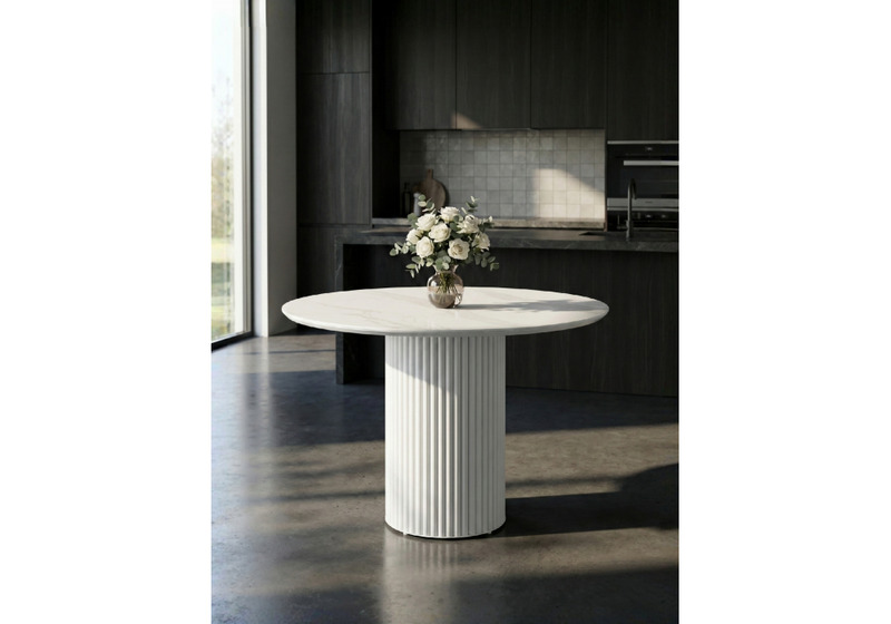 Керамический стол, Барел 110 patagonoa bianco repose / белый