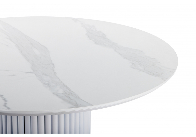 Керамический стол, Барел 110 patagonoa bianco repose / белый