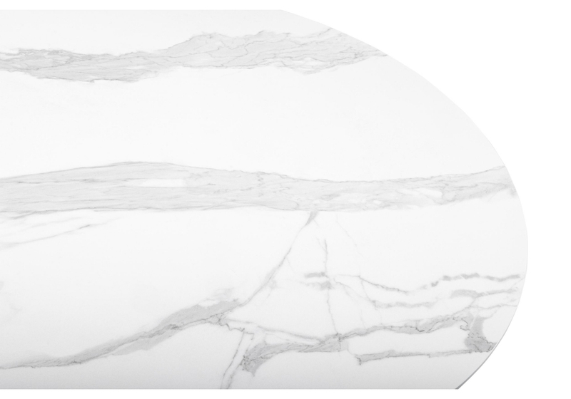 Керамический стол, Барел 110 patagonoa bianco repose / золотой