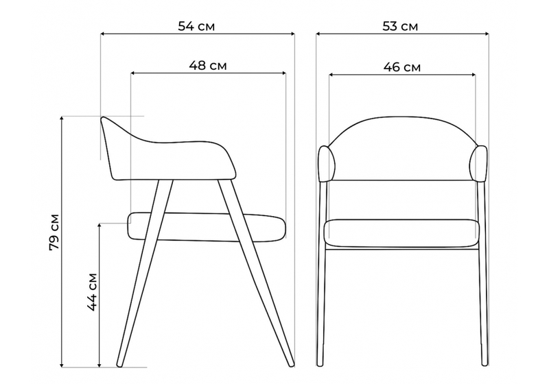 Стул на металлокаркасе, Twin brown / black