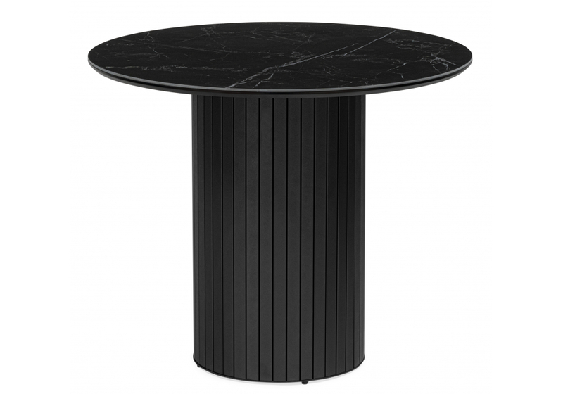 Керамический стол, Гравент 90 черный мрамор shakespeare black / черный