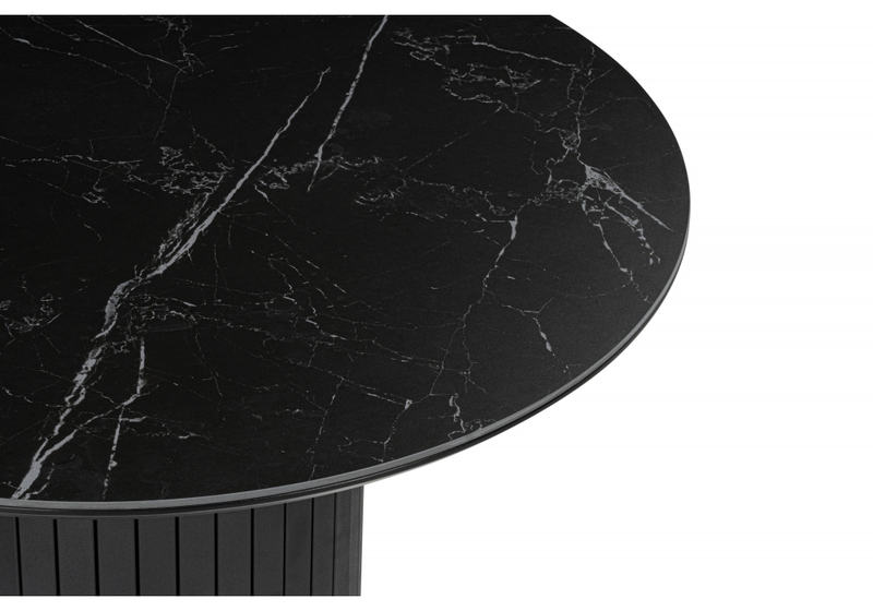 Керамический стол, Гравент 90 черный мрамор shakespeare black / черный