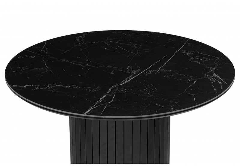 Керамический стол, Гравент 90 черный мрамор shakespeare black / черный