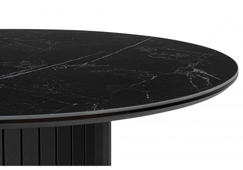 Керамический стол, Гравент 90 черный мрамор shakespeare black / черный