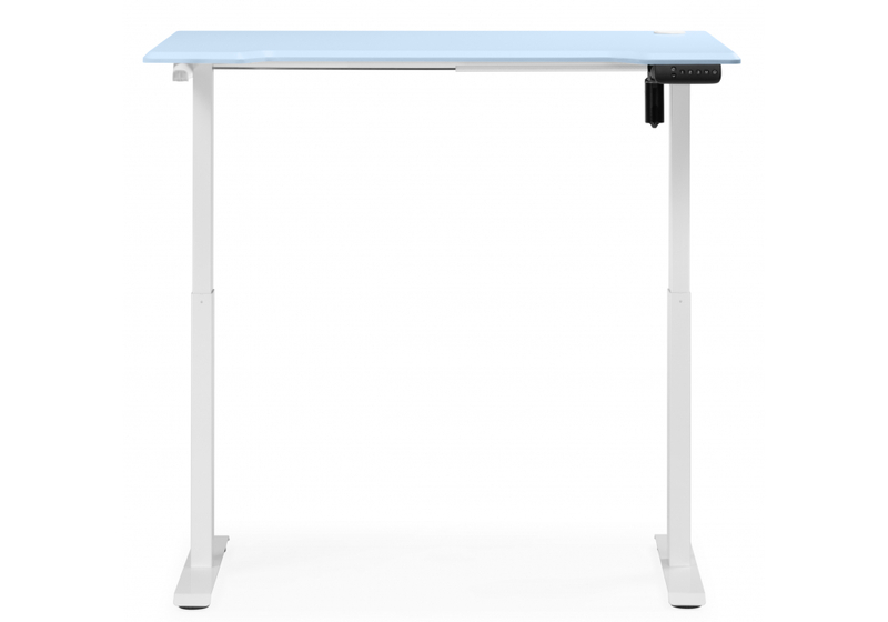 Компьютерный стол, Маркос 140х80 голубой / белый