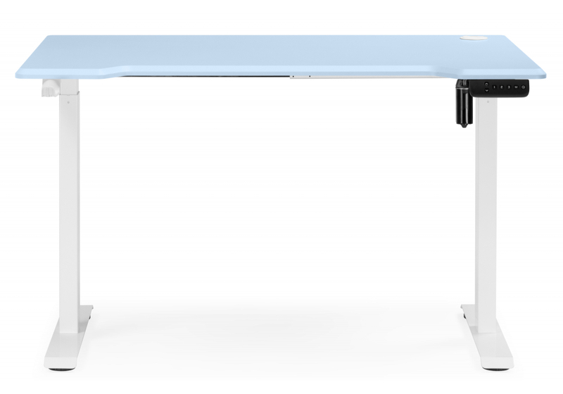 Компьютерный стол, Маркос 140х80 голубой / белый