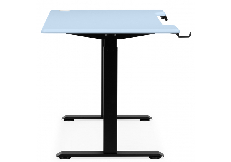 Компьютерный стол, Маркос 140х80 голубой / черный