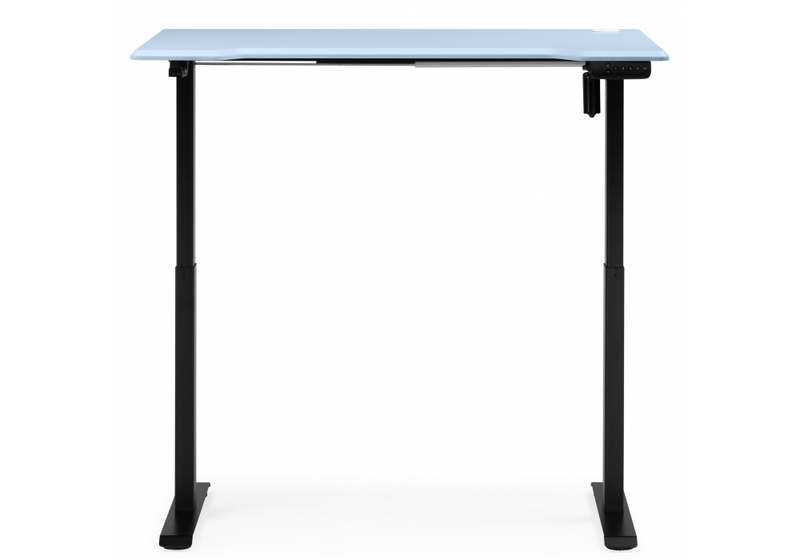 Компьютерный стол, Маркос 140х80 голубой / черный