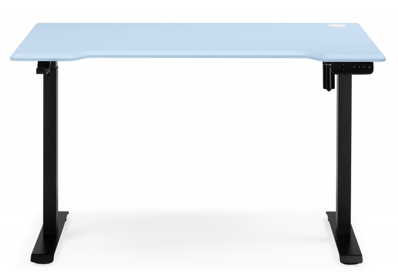 Компьютерный стол, Маркос 140х80 голубой / черный