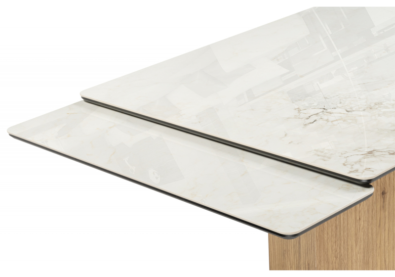 Керамический стол, Монерон 200x100 brecha crema elegance / дуб монтана