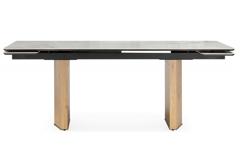 Керамический стол, Монерон 200x100 brecha crema elegance / дуб монтана