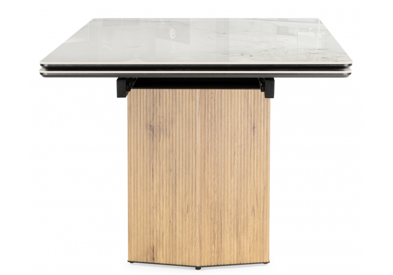 Керамический стол, Монерон 200x100 brecha crema elegance / дуб монтана