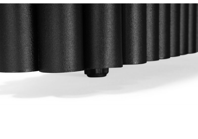 Стол стеклянный, Мален 240x110 дарк / черный