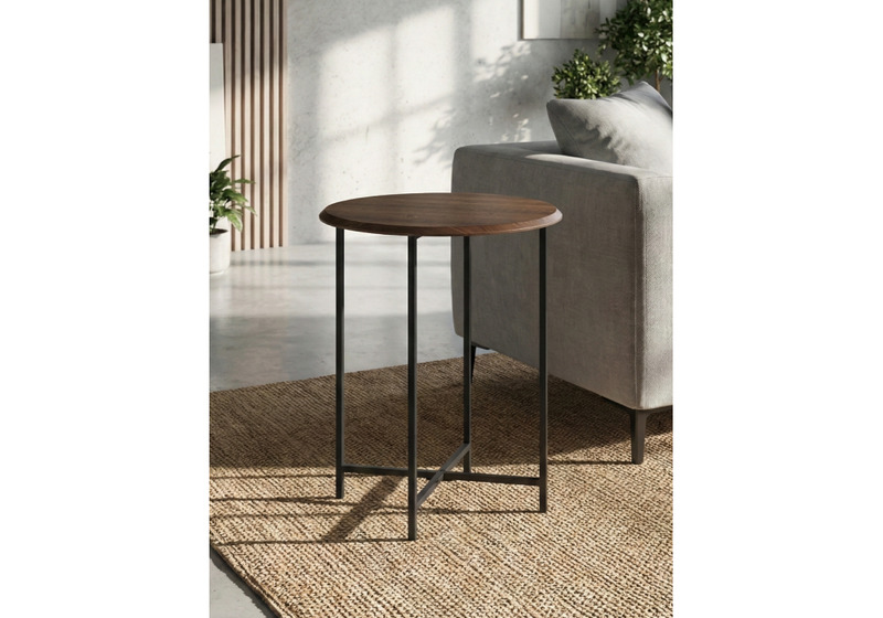 Журнальный стол, Грейс орех кантри / черный