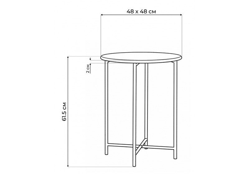 Журнальный стол, Грейс орех кантри / черный
