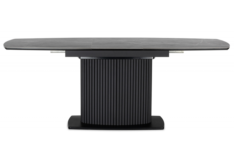 Керамический стол, Фестер 160(205)х90 larka grey / черный